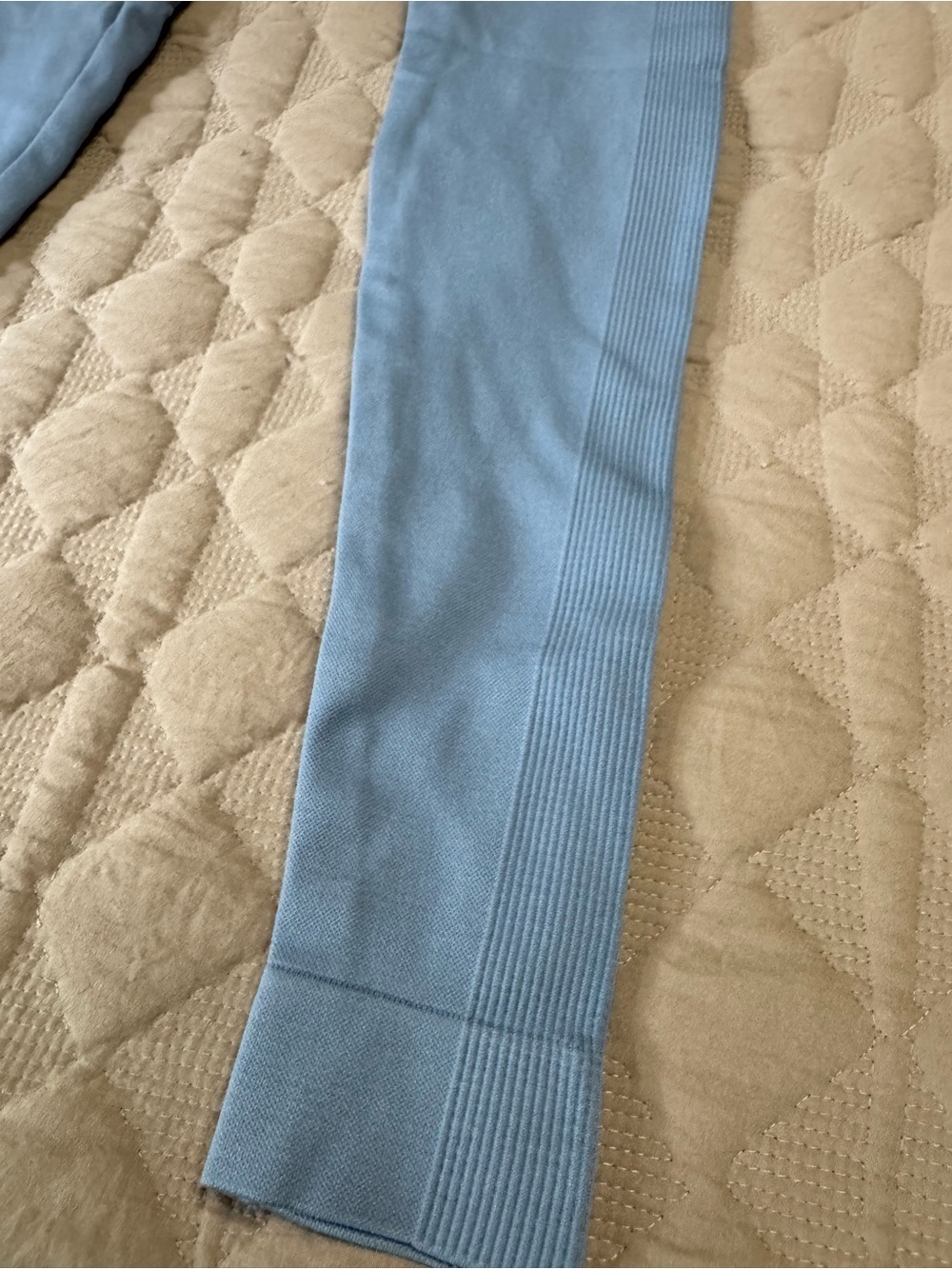 SET Active Women's Sky Blue Seamless High-Waist Leggings - Picture 2 of 7